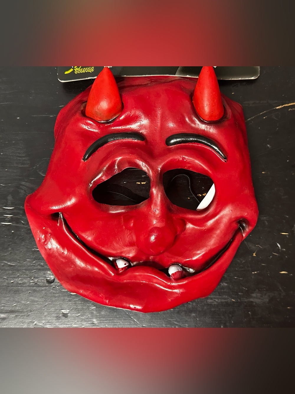 Red Devil Child Mask - Picture 2 of 6